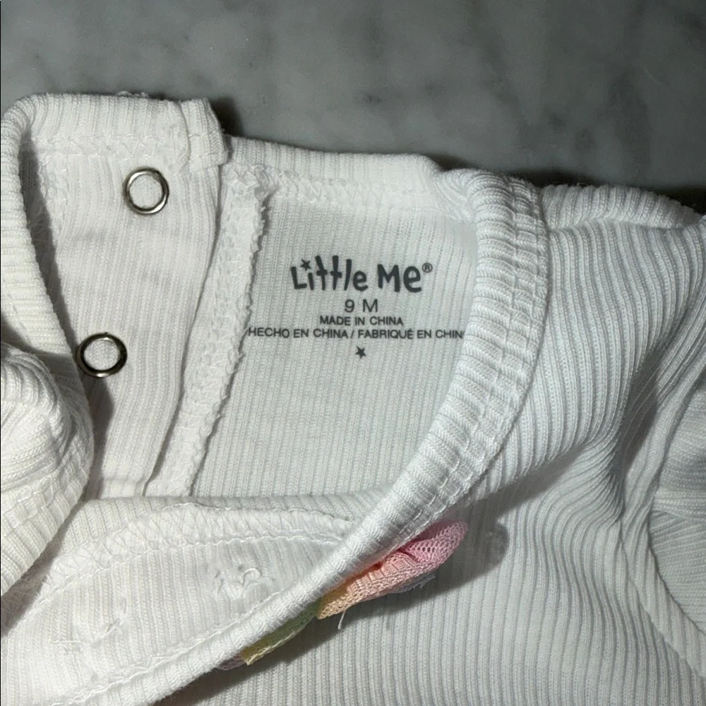 NWT Little Me Pastel Tulle Baby Dress with Headband